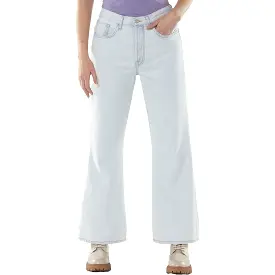 7 For All Mankind Womens High-Rise Light Wash Flare Jeans