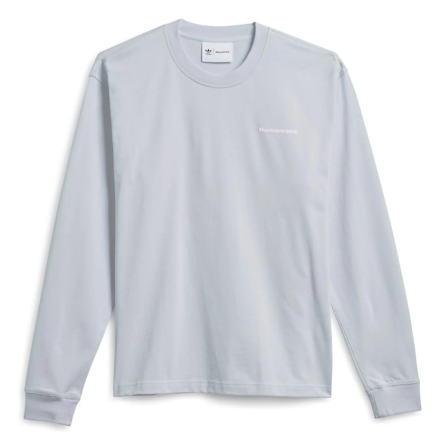 Adidas Originals Unisex PW Pharrell Williams Humanrace Basics Long Sleeve Tee Halo Blue HN3434