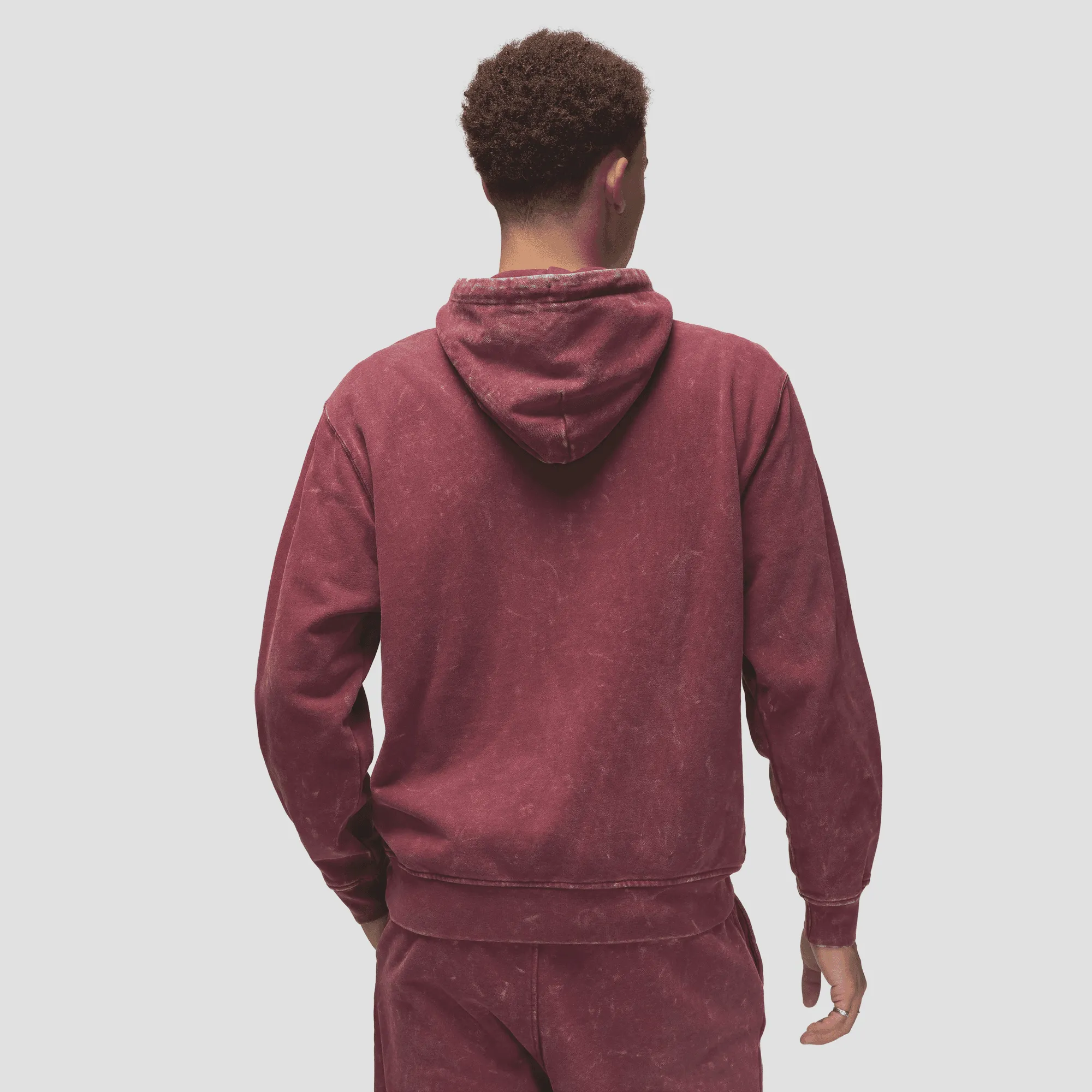 Air Jordan Essentials Washed Red Fleece Hoodie