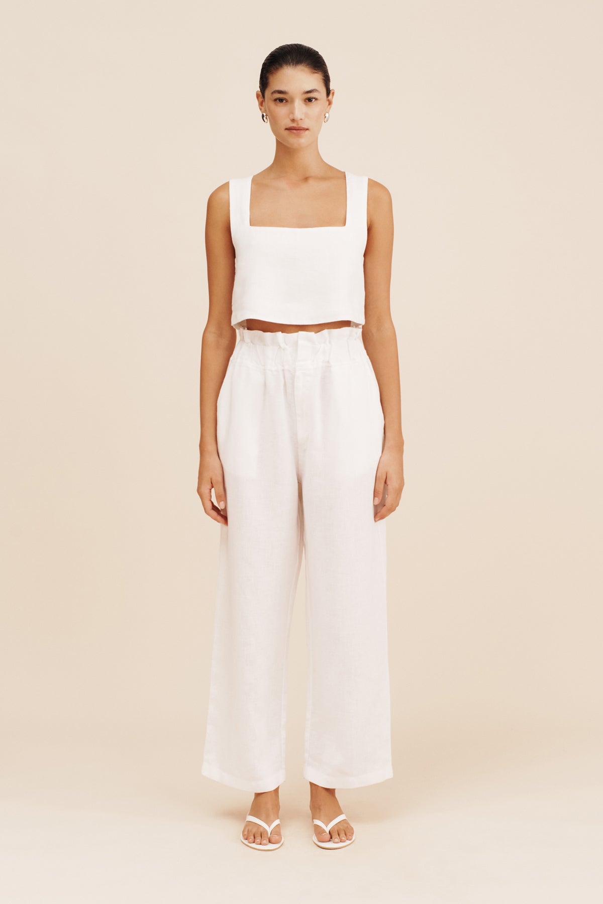 ALICE CROP TOP - IVORY