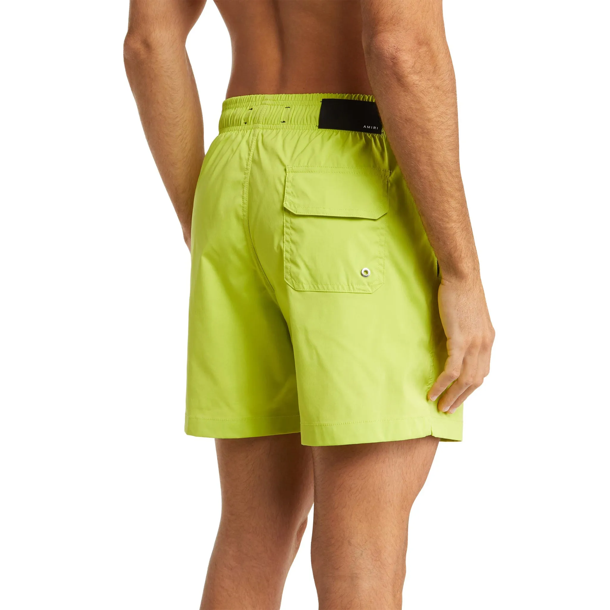 Amiri Core Logo Swim Shorts Lime