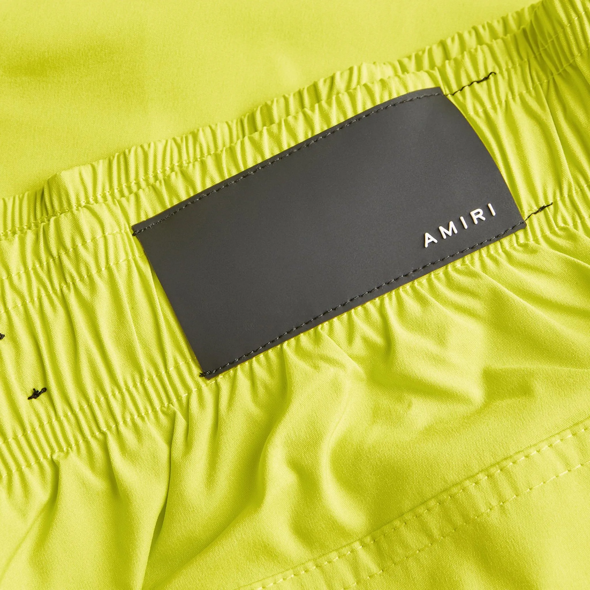 Amiri Ma Bar Logo Swim Shorts Lime