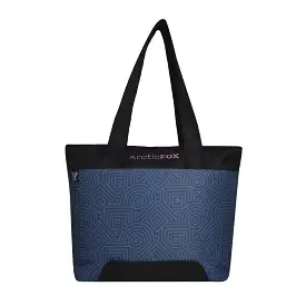 Arctic Fox Lattice Laptop Tote Bag For Women (Dark Denim)