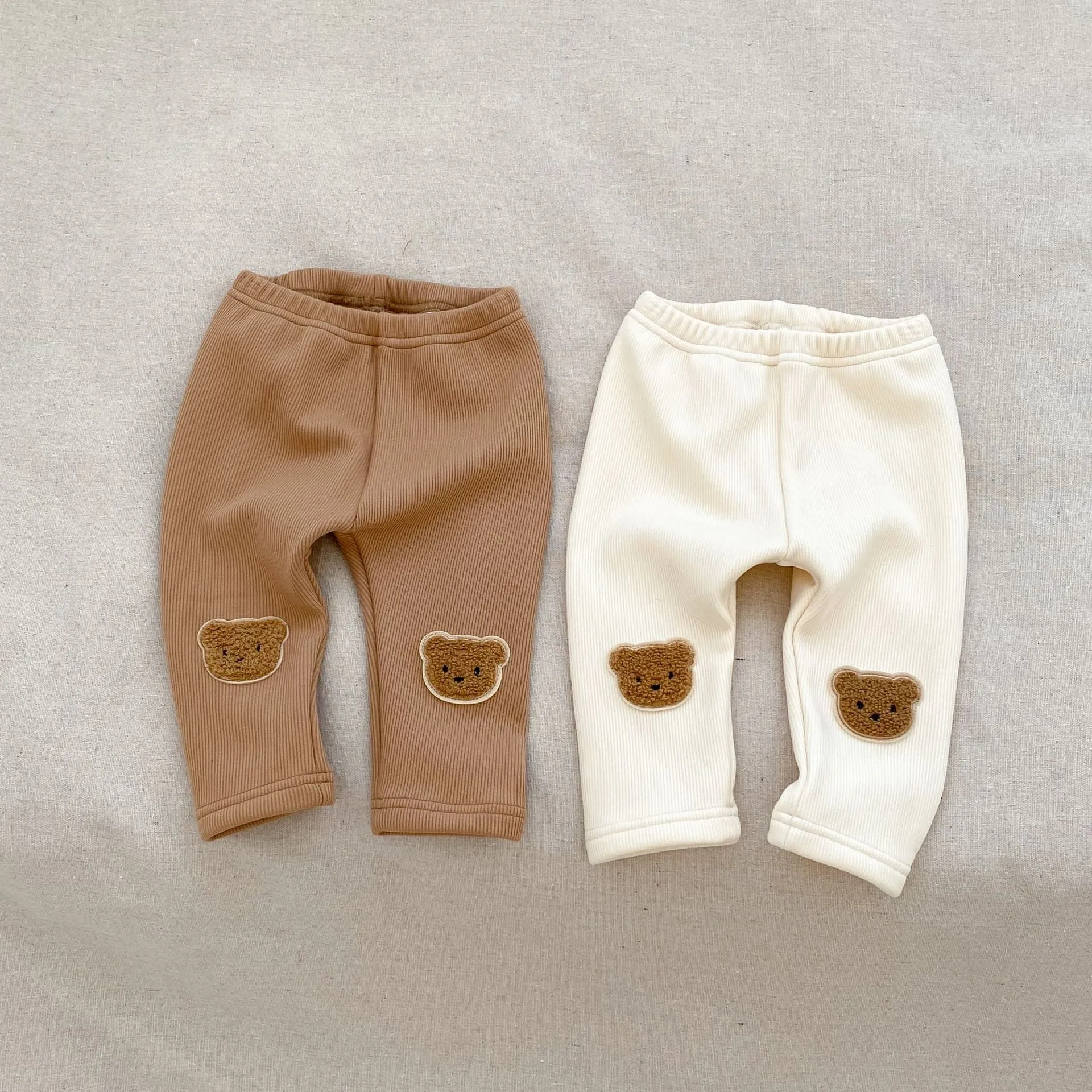 Baby Kid Girls Solid Color Cartoon Pants Wholesale 23101932