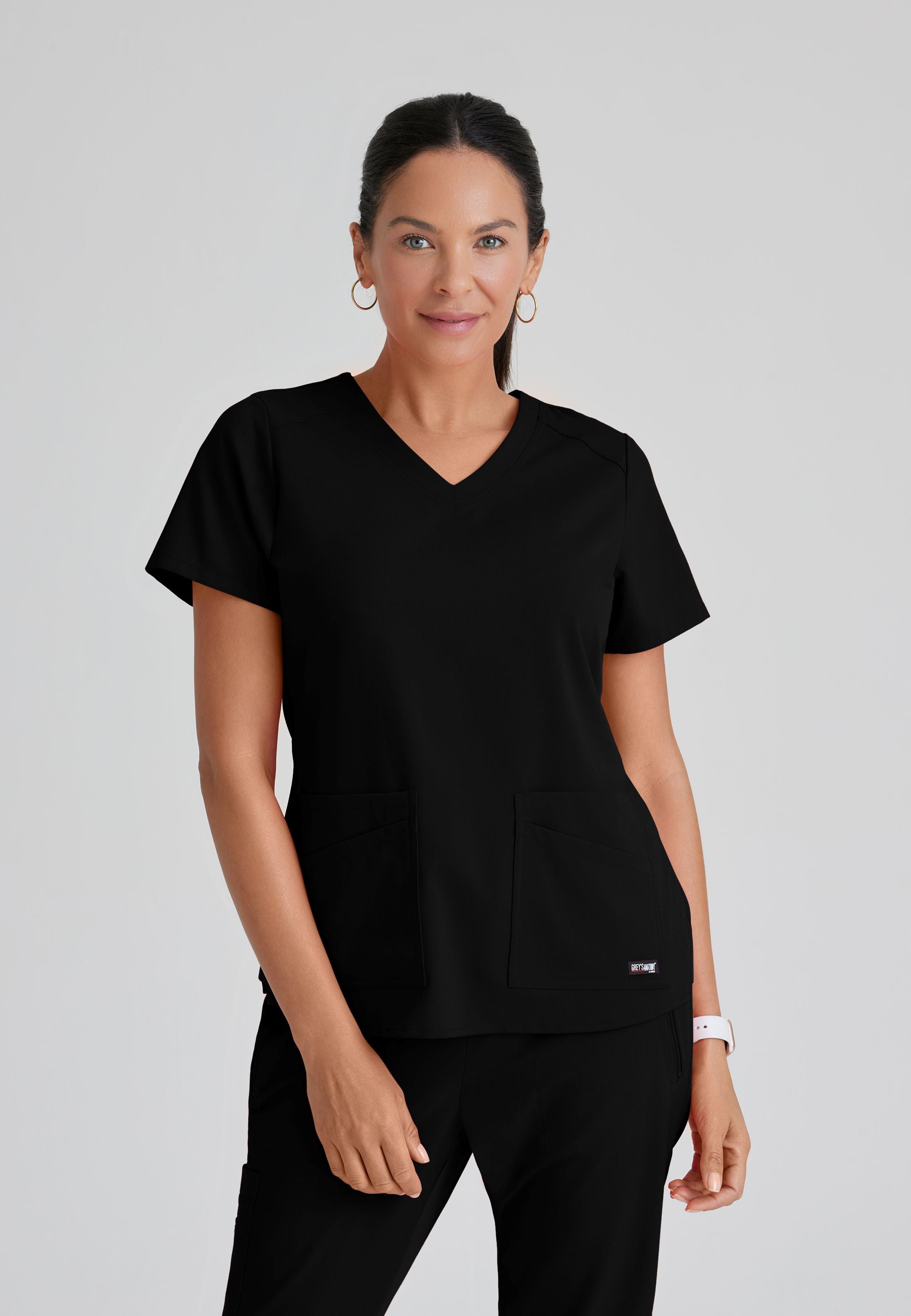 Barco Grey's Anatomy +SpandexStretch GRST011 Emma V-Neck Top