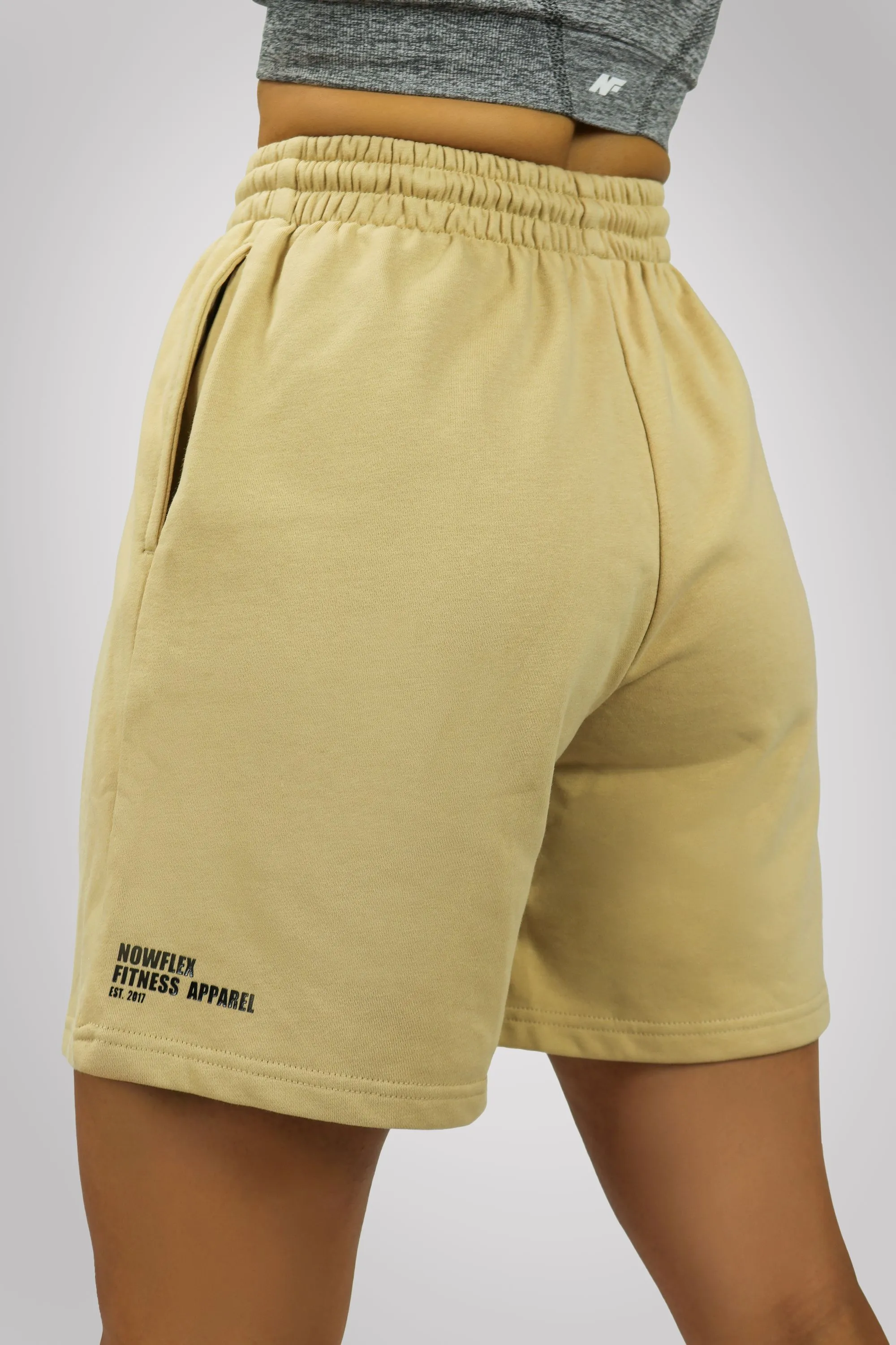 Basics Unisex Long Shorts - Beige