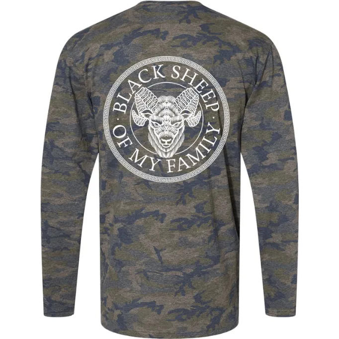 Black Sheep Unisex Camo Long Sleeve Tee