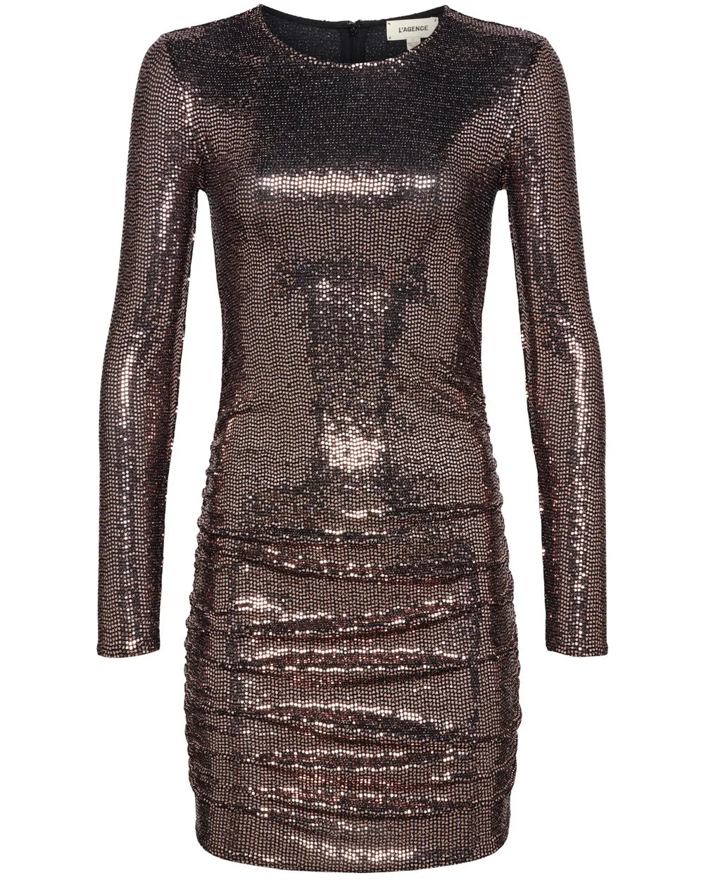 Bronze Long Sleeve Sunny Mini Dress