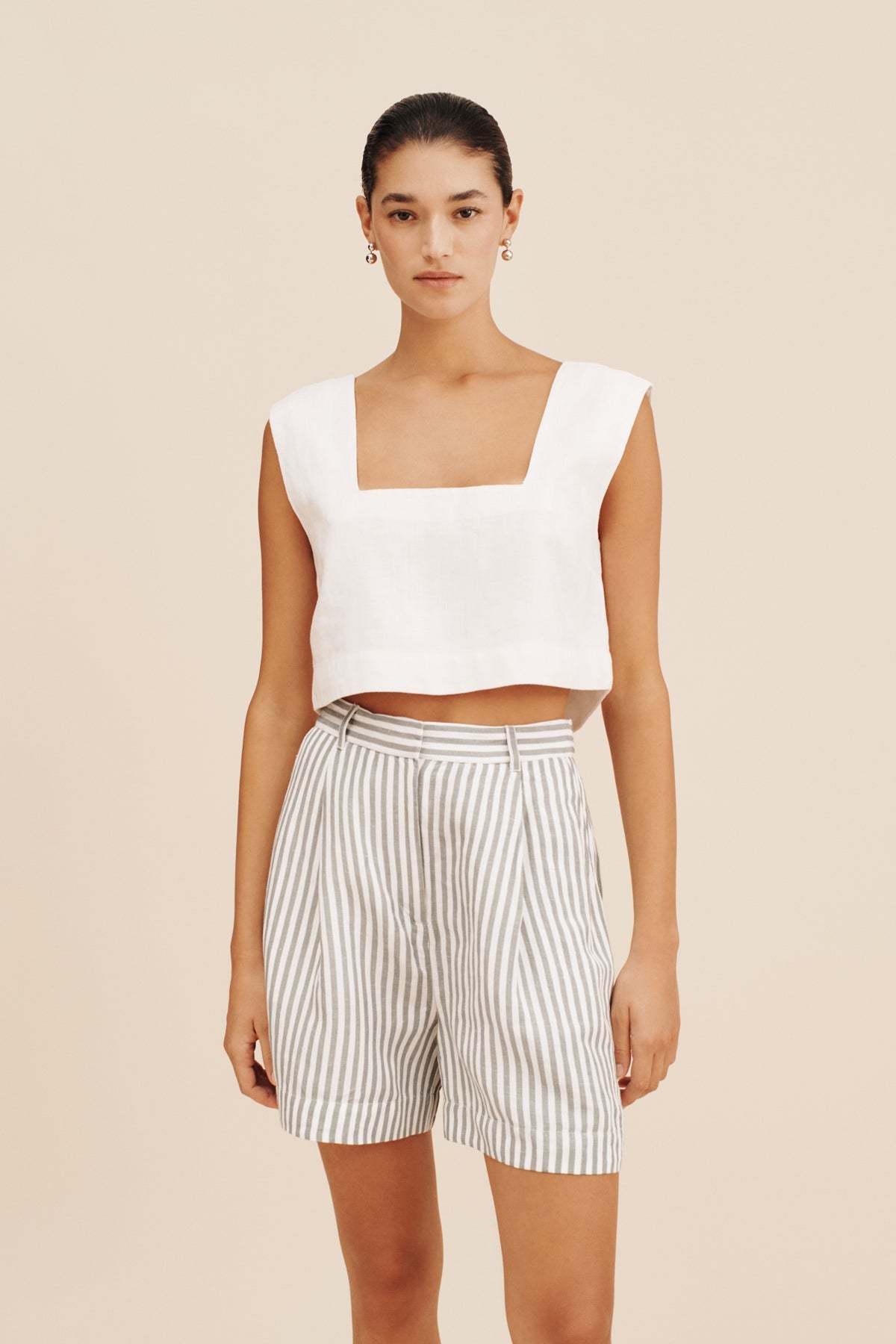 CALEB CROP TOP - IVORY