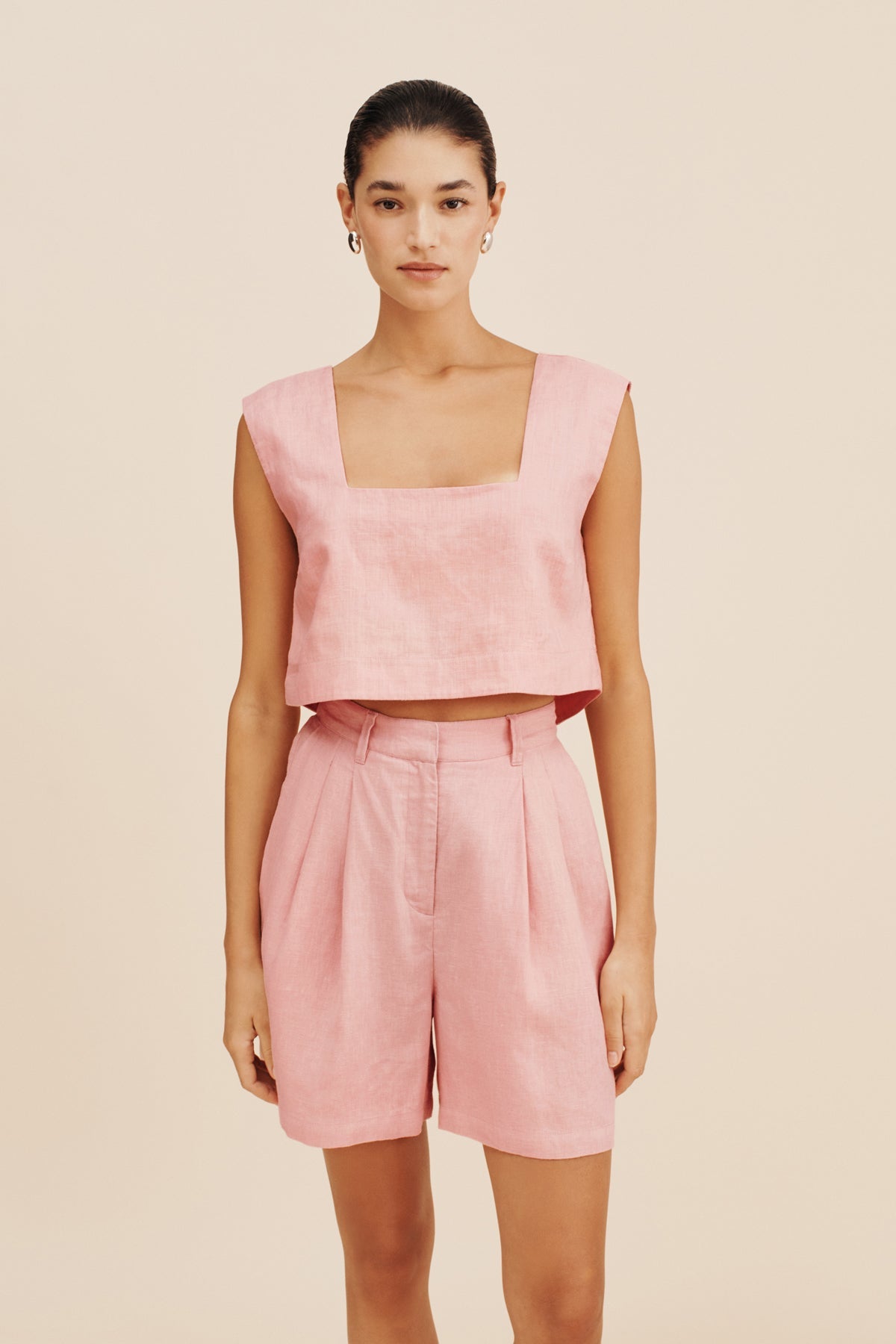 CALEB CROP TOP - PINK SALT