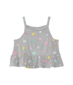 Chaser Kids Embroidery Flowers Tank Top (Toddler/Little Kids)