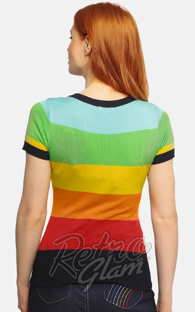 Collectif Sydney Rainbow Dreamer Top - XL left only