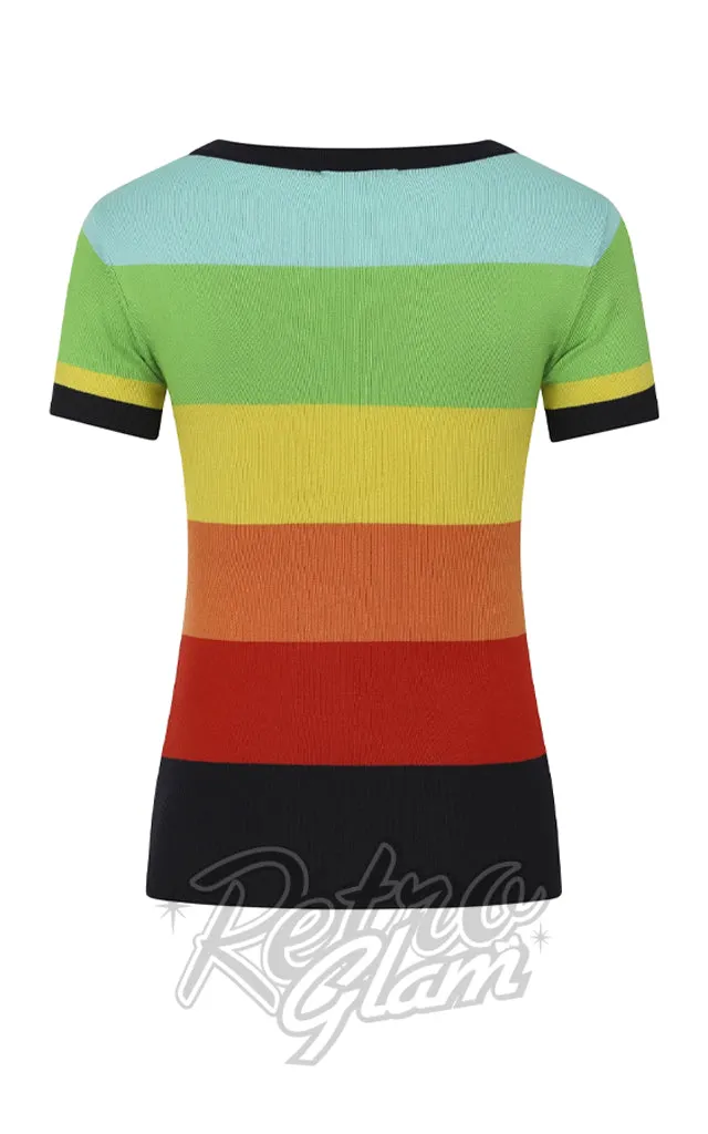 Collectif Sydney Rainbow Dreamer Top - XL left only