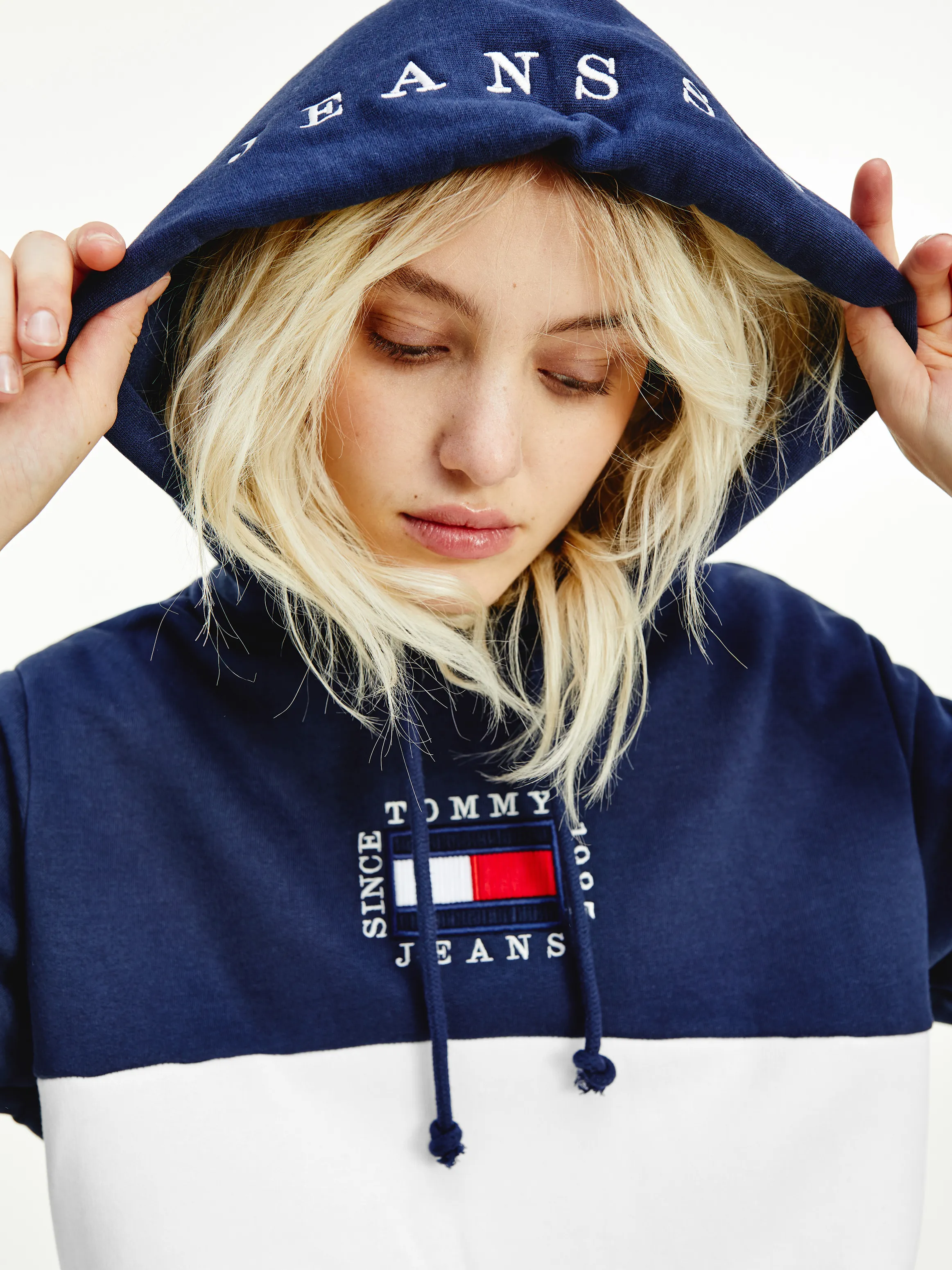 Colour-Blocked Cropped Hoodie | Hoodies | Tommy Hilfiger