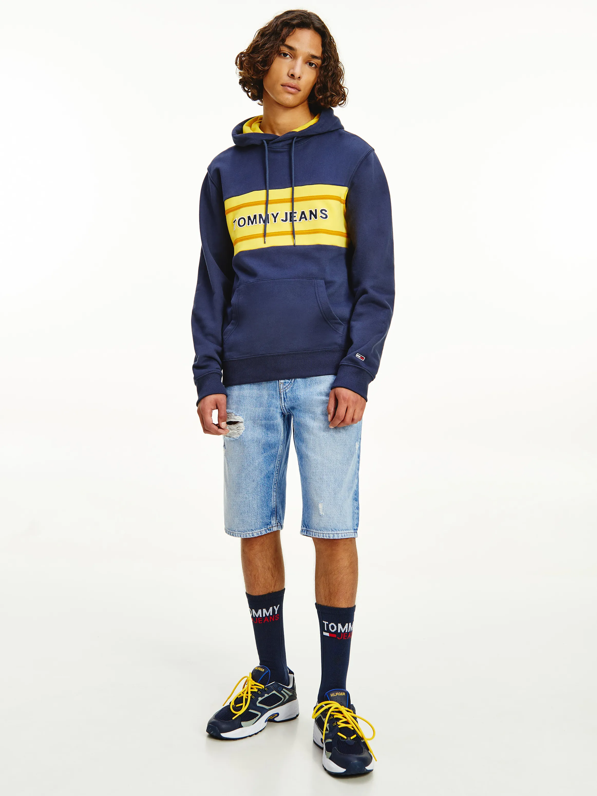 Contrast Panel Organic Hoodie | Hoodies | Tommy Hilfiger