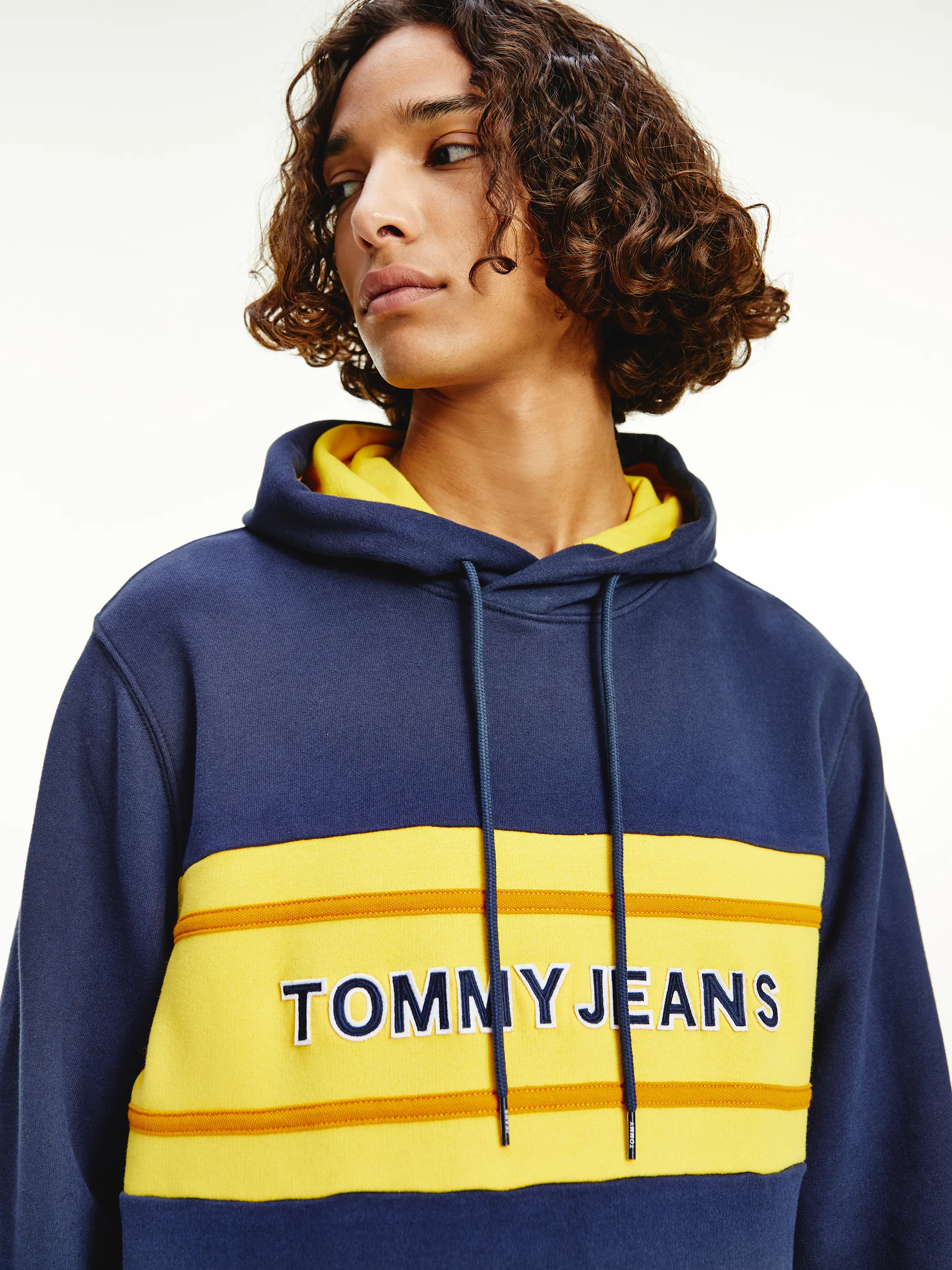 Contrast Panel Organic Hoodie | Hoodies | Tommy Hilfiger