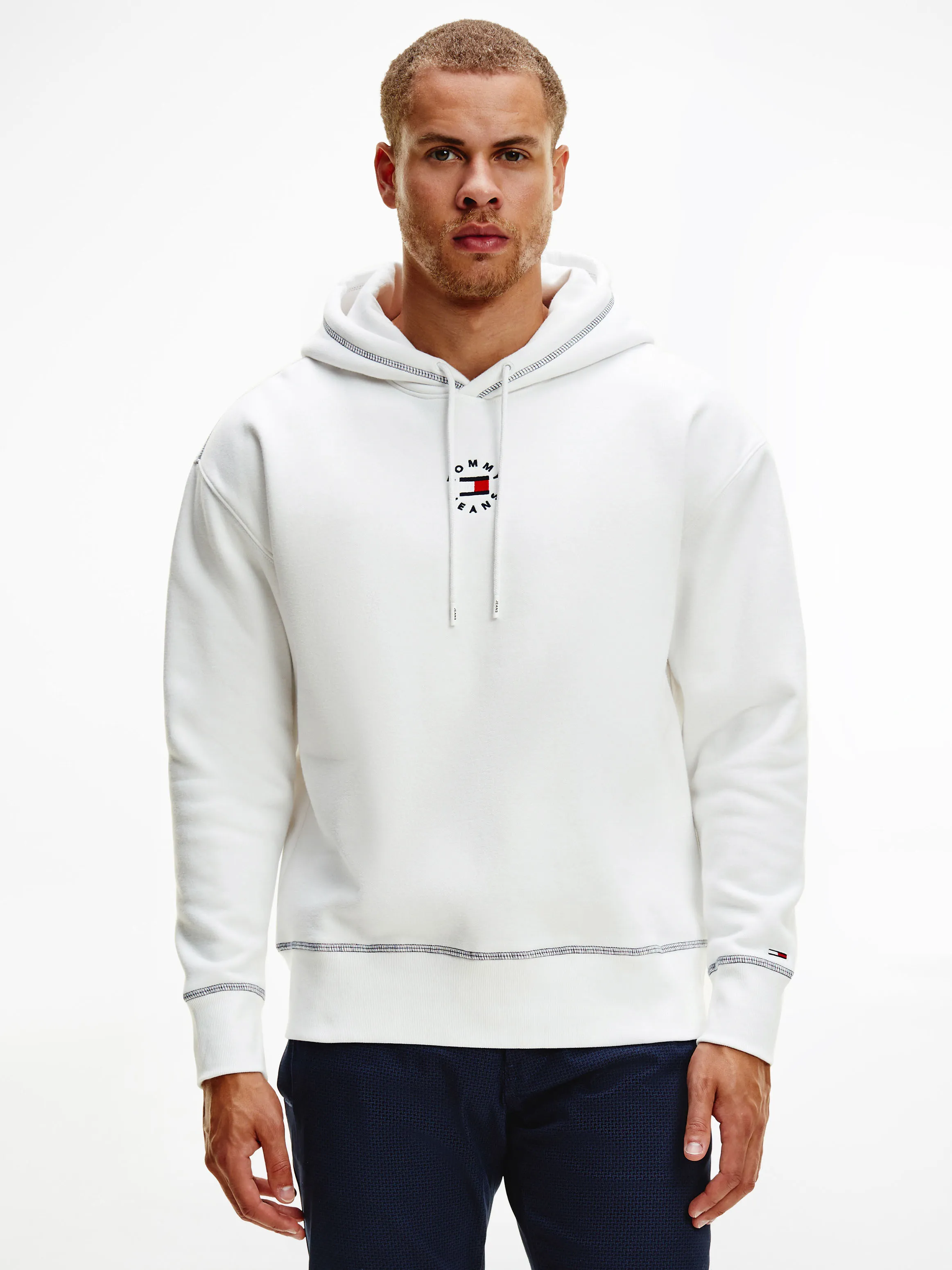 Contrast Stitching Relaxed Hoodie | Hoodies | Tommy Hilfiger