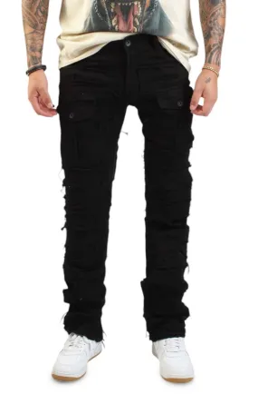 CRYSP Fray Cargo Flare Jean