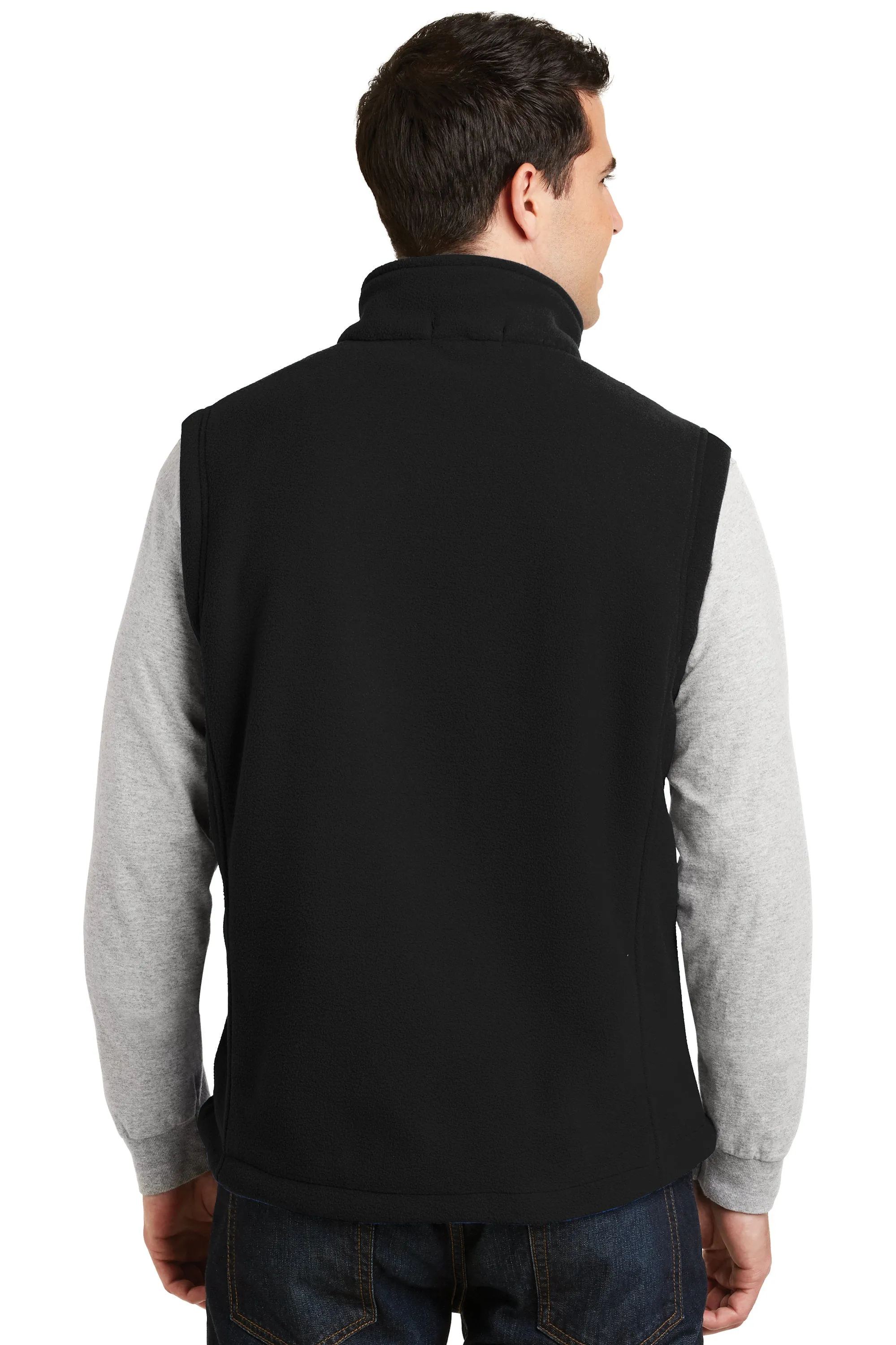 Custom Embroidery on Fleece Vest - Includes one 4in x 4in Embroidery - No Setup - No Minimums