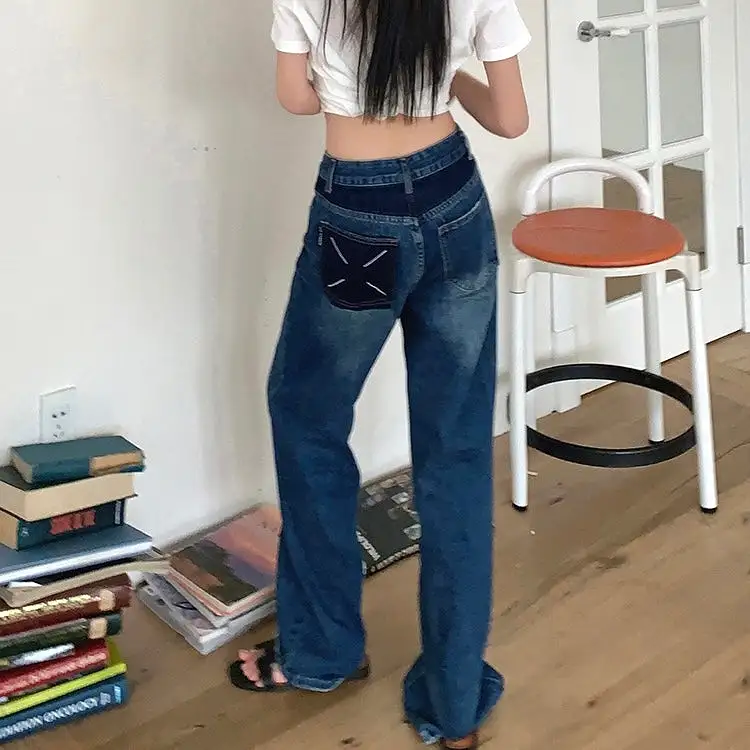 Dark Blue Denim Jeans