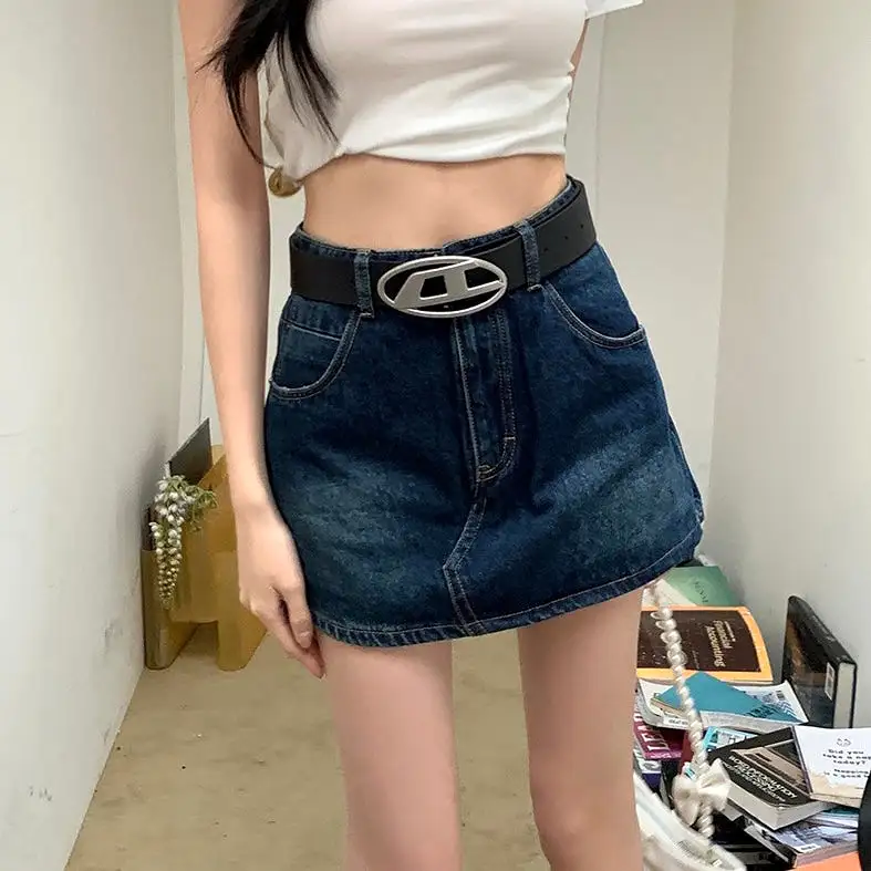 Dark Denim Skort