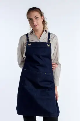 Dark Indigo denim apron fitzroy