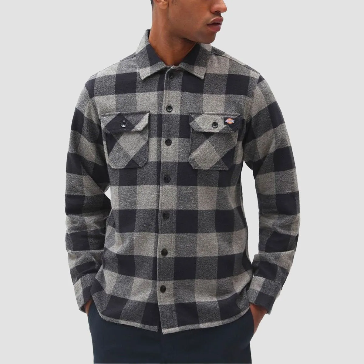 Dickies New Sacramento Longsleeve Shirt Grey Melange - Unisex