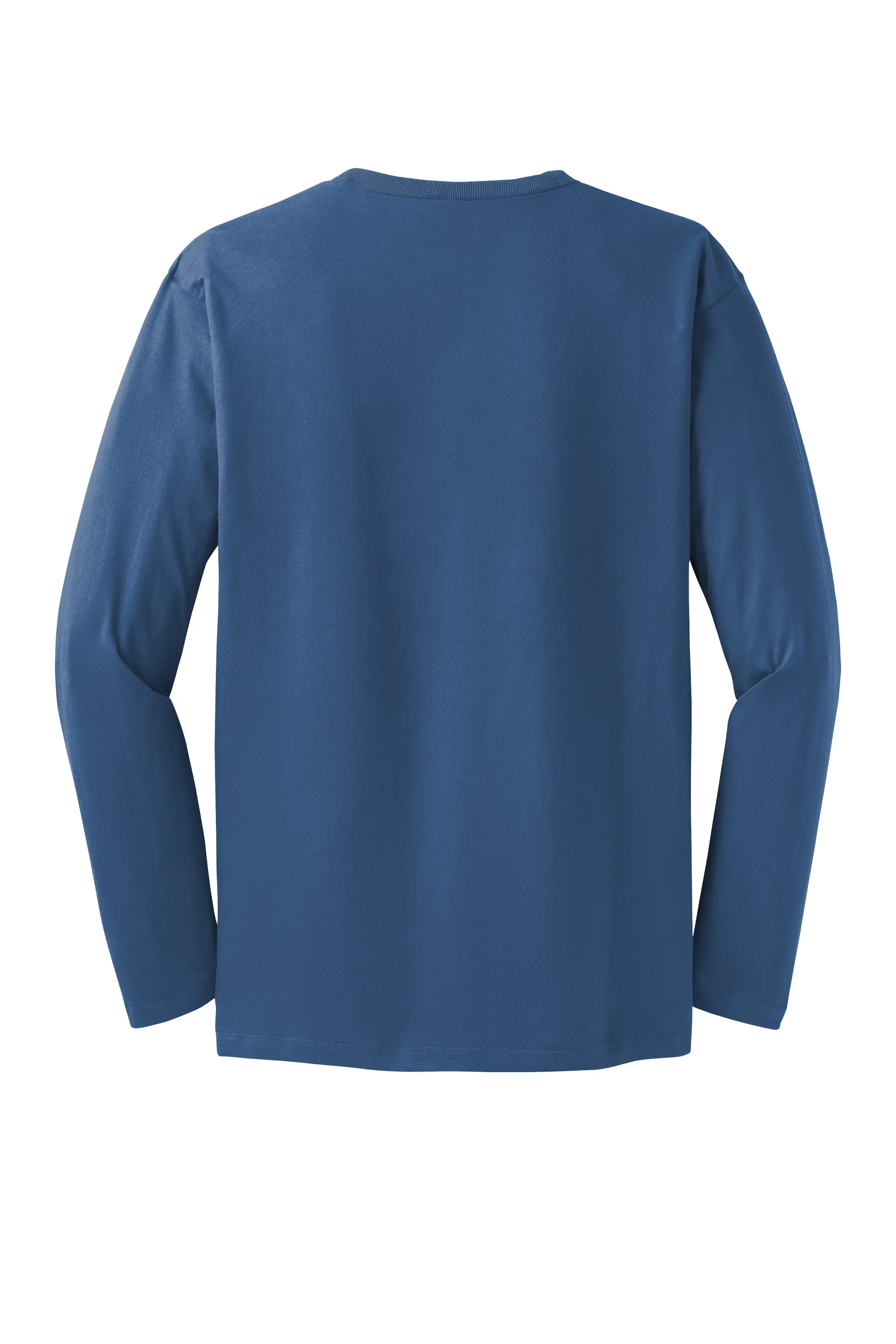 District Perfect Weight Long Sleeve Unisex Tee - Maritime Blue