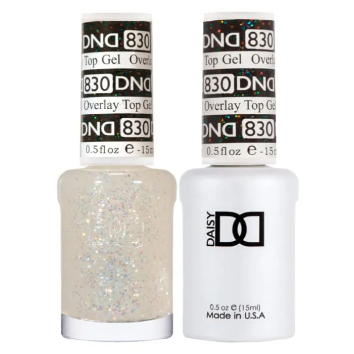 DND Duo Matching Color - OVERLAY GLITTER TOP GELS Collection - 830