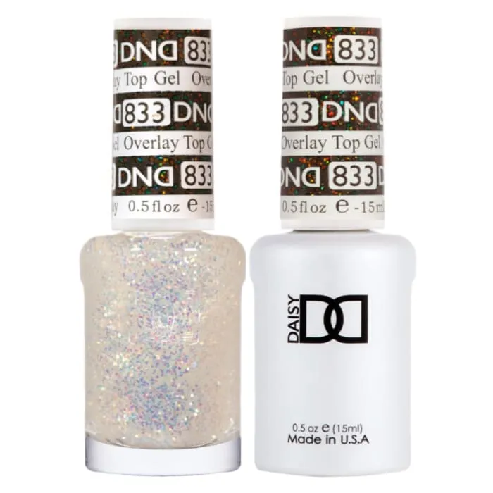 DND Duo Matching Color - OVERLAY GLITTER TOP GELS Collection - 833