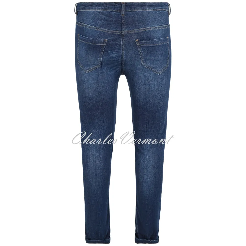 Doris Streich Jeans With Comic Motif Detail - Style 842195-56