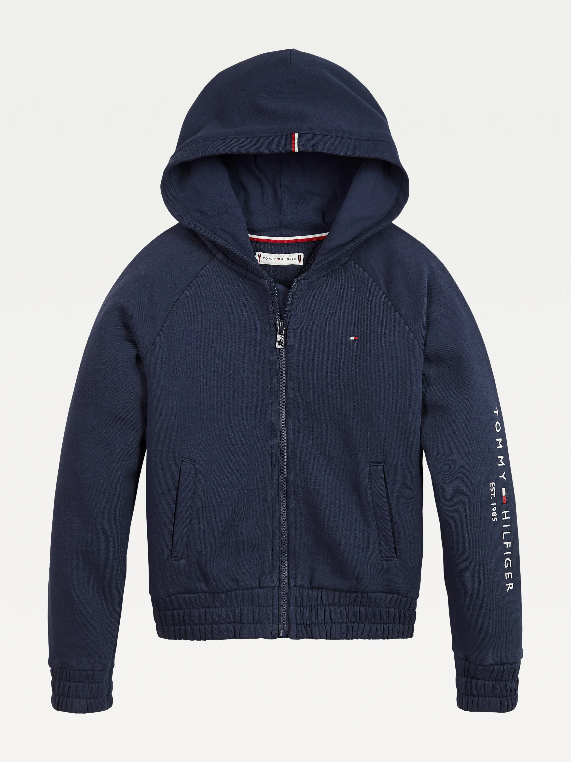 Essential Zip-Thru Logo Hoodie | Hoodies | Tommy Hilfiger