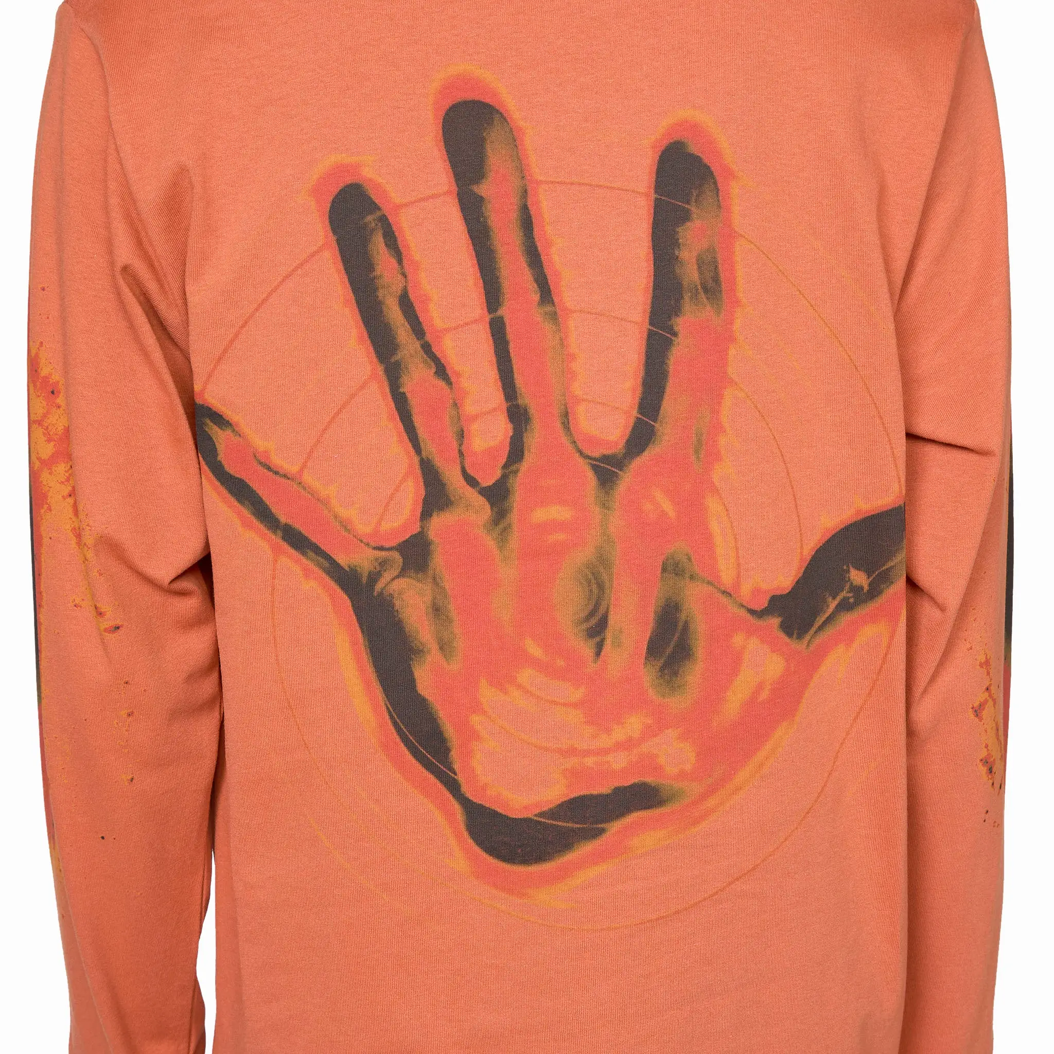 Gentle Longsleeve T-Shirt Burnt Orange Hand