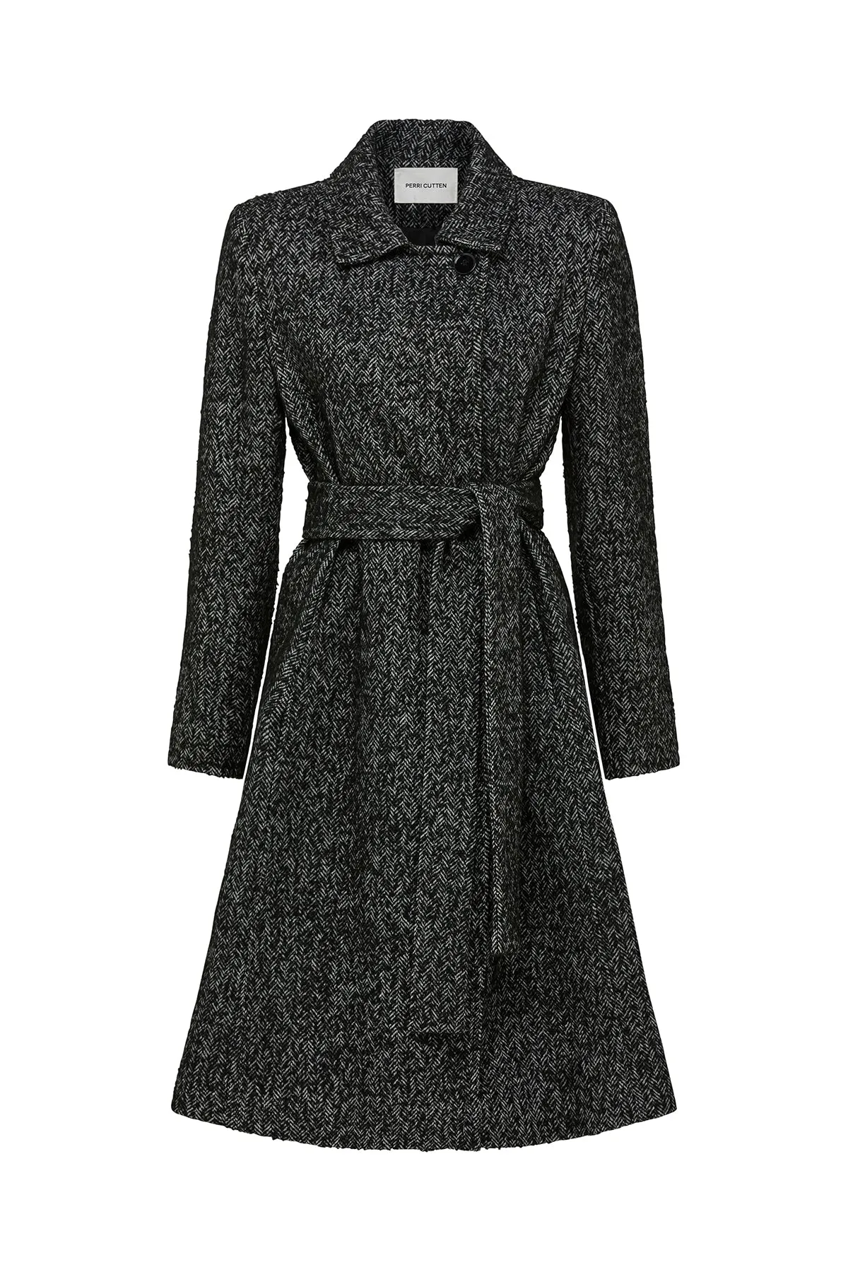 Greta Coat - Black/Ivory