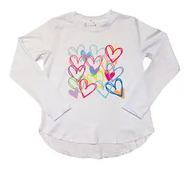 Honesty - Hearts Longsleeve Performance Graphic Tee