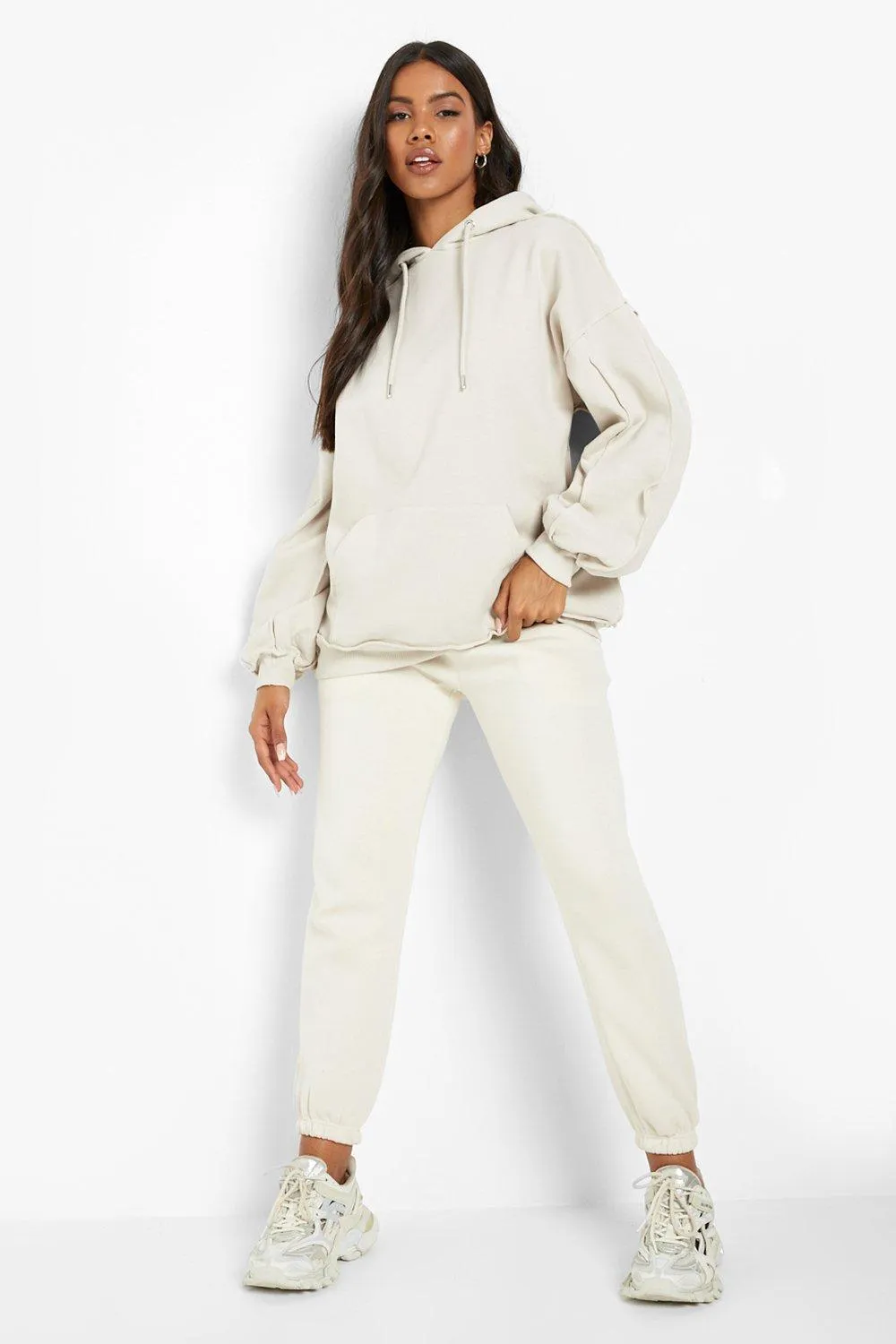 Hoodies & Sweatshirts | Exposed Seam Detail Hoodie | boohoo