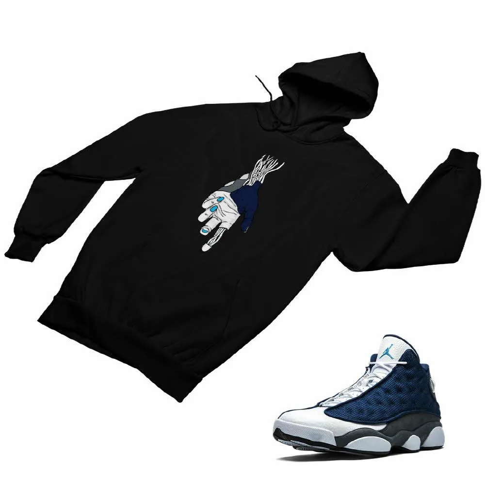 Jordan 13 flint grey Matching Custom Designed Hoodies JD 13-18-4