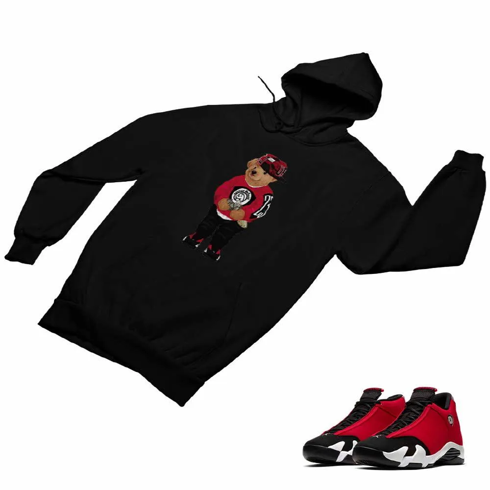 Jordan 14 Retro Gym Red Matching Custom Designed Hoodies JD 14-7-17