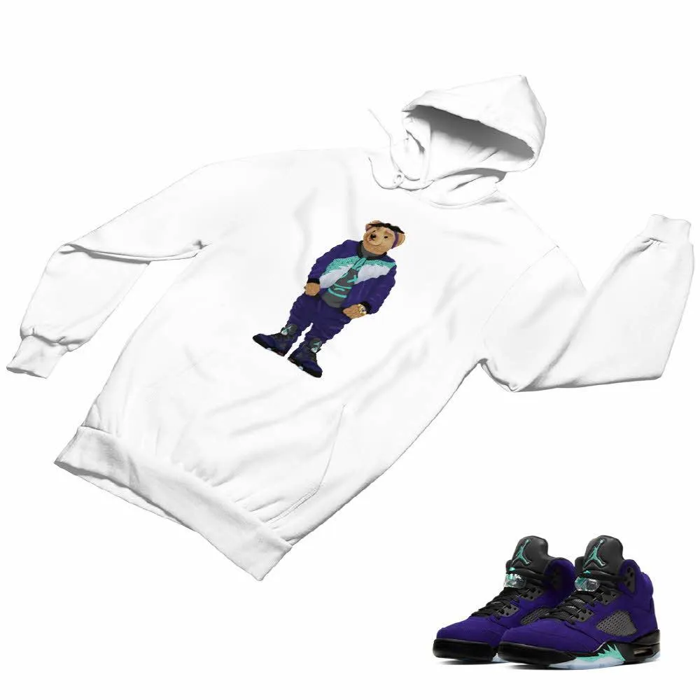 Jordan 5 Alternate Grape Matching Custom Designed Hoodies JD 5-2-8-14