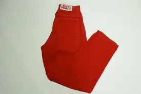 Just USA Vintage 80's Candy Apple Red Women's Denim Jeans