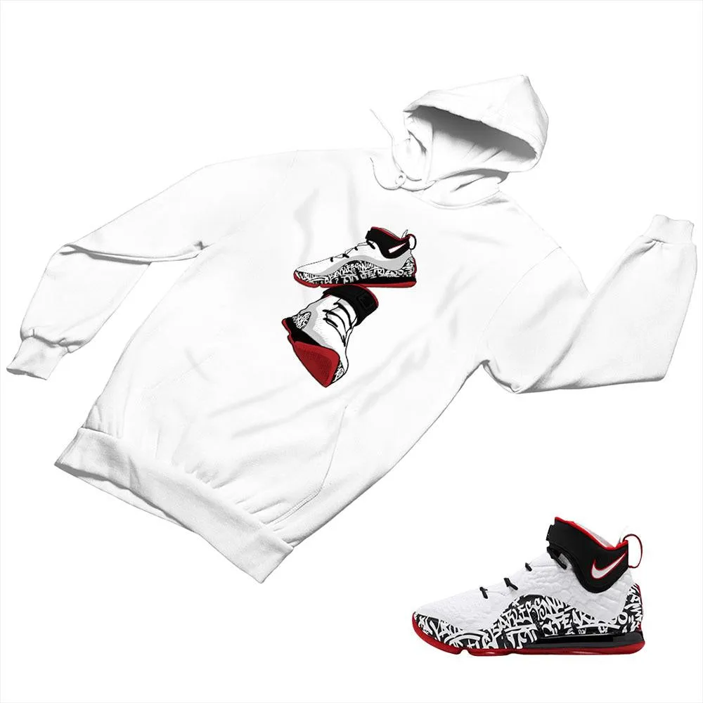 LeBron 17 Graffiti Matching Custom Designed Hoodies NLB17 1-4-7