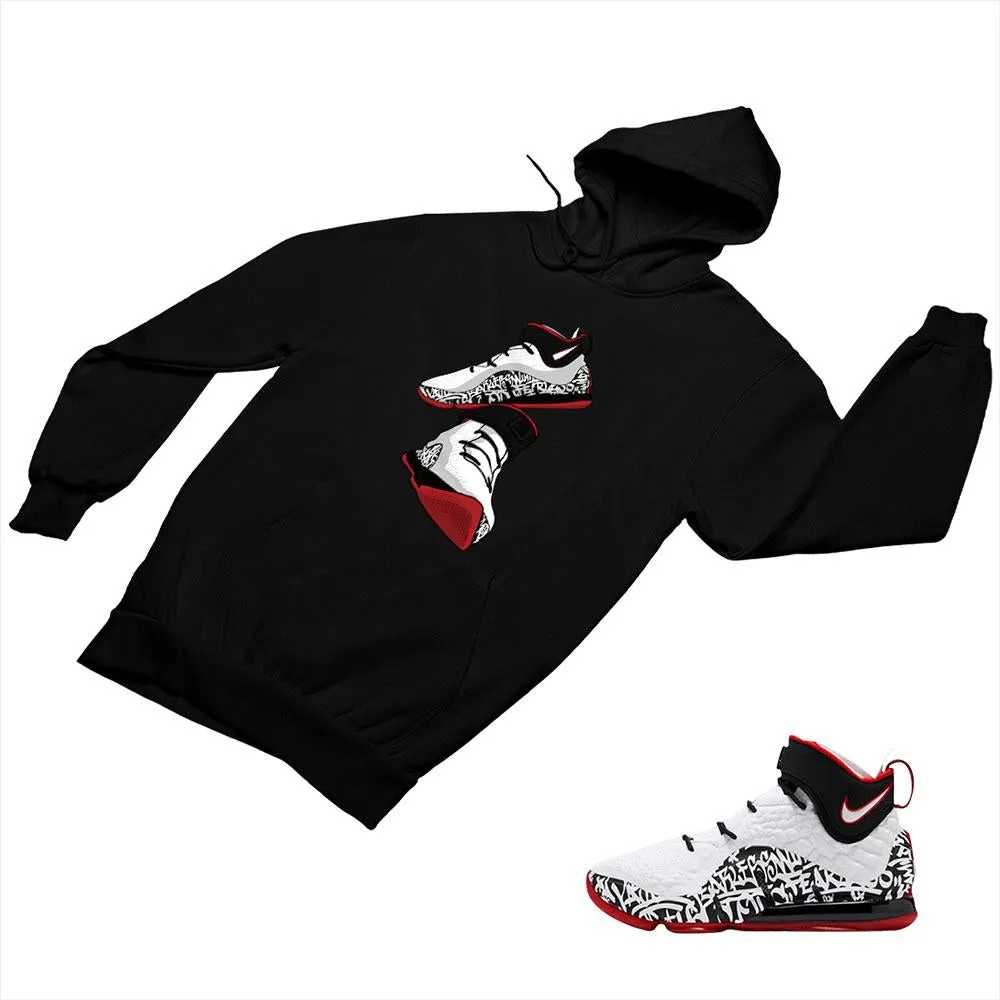 LeBron 17 Graffiti Matching Custom Designed Hoodies NLB17 1-4-7