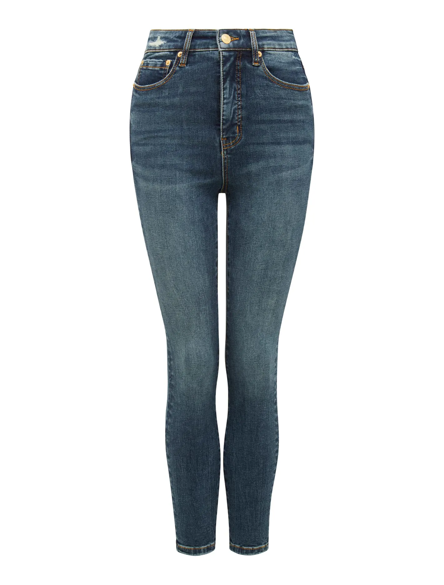 Mila Cropped High-Rise Skinny Jeans