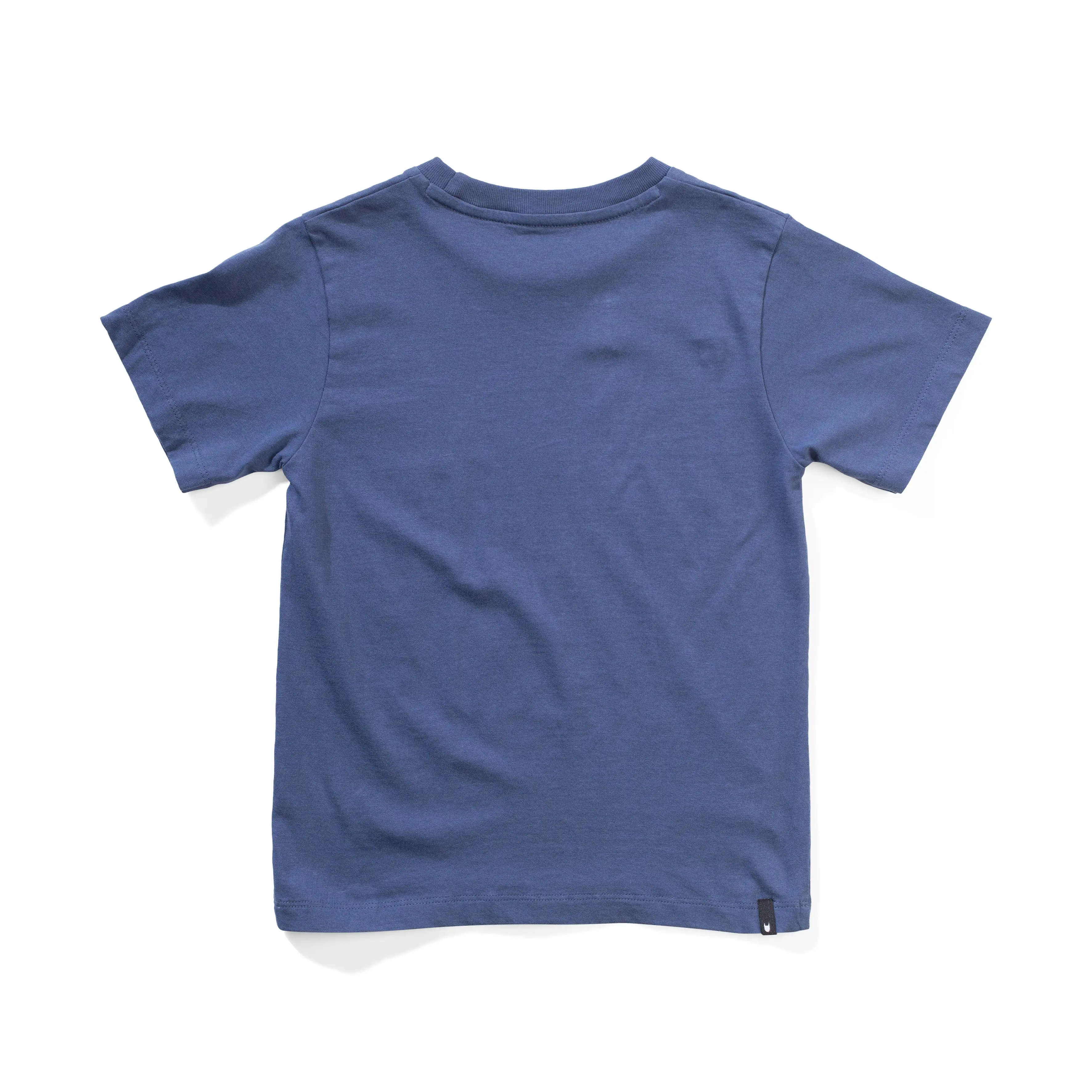 Munster Kids Check Hole SS Tee - Dark Denim