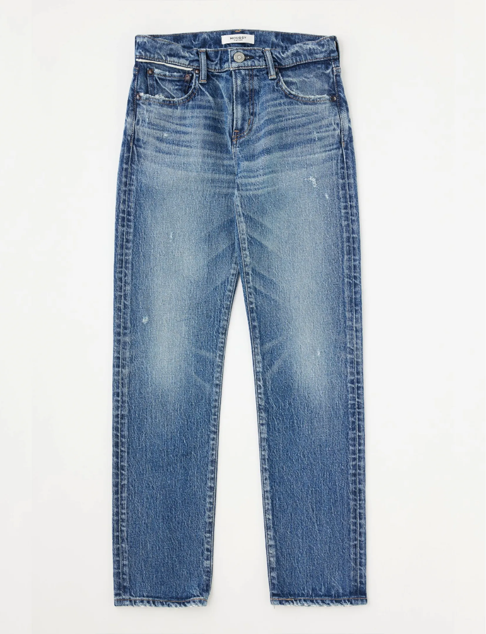 MV Mallard Slim Straight Leg Jeans, Dark Blue