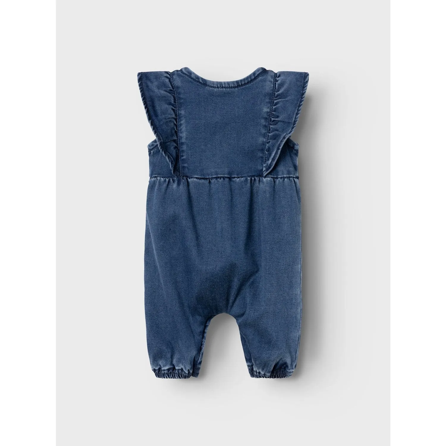 Name It Dark Blue Denim Asta Denim Frill Romper