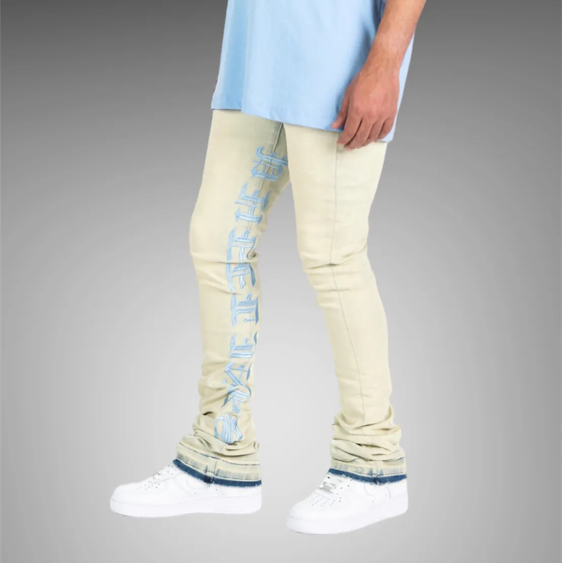 Pheelings Against All Odds Flare Stack Denim PH-SS23-49 Light Blue Sky Blue