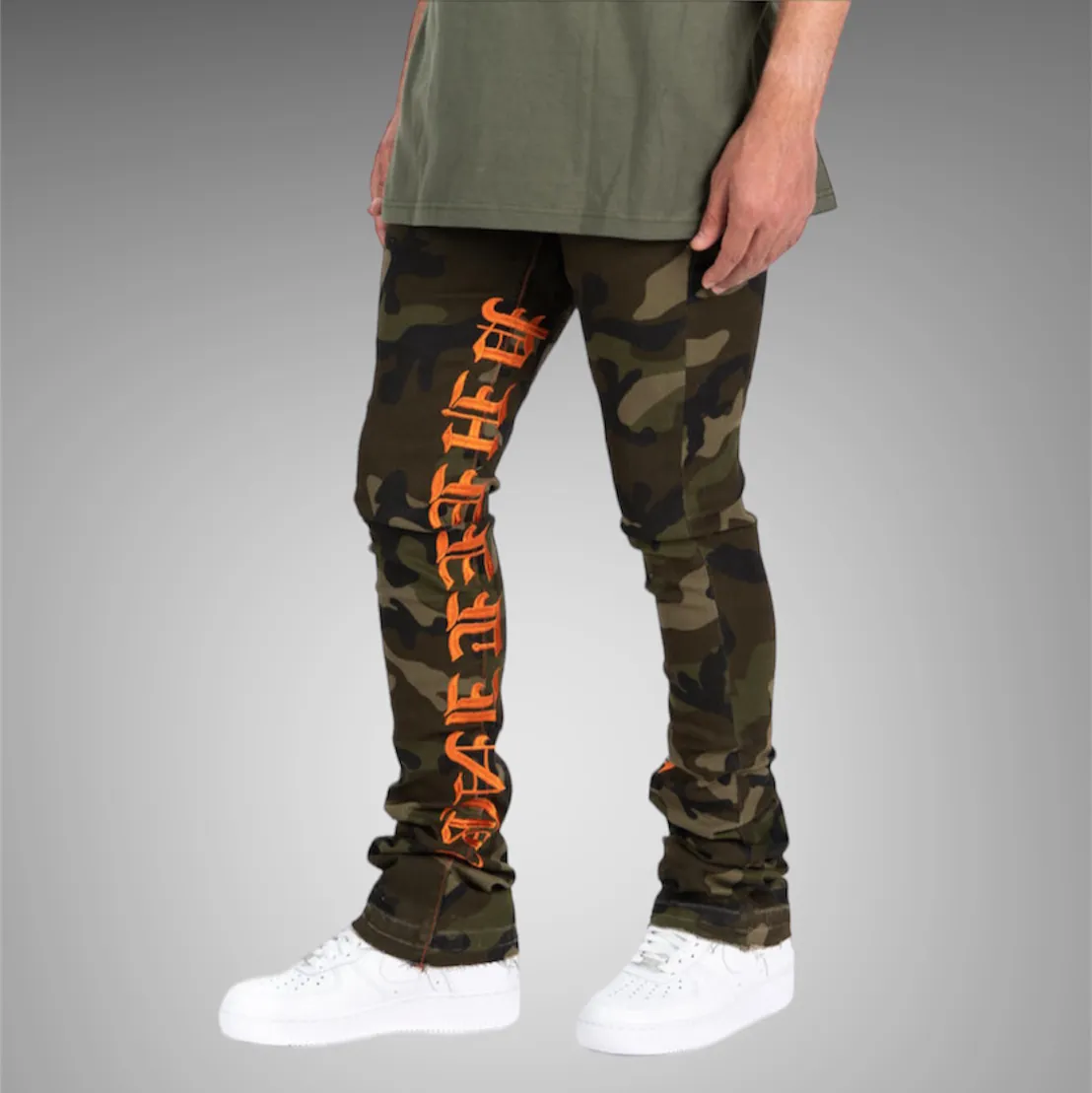 Pheelings Against All Odds Flare Stack Denim PH-SS23-50 Camo Orange