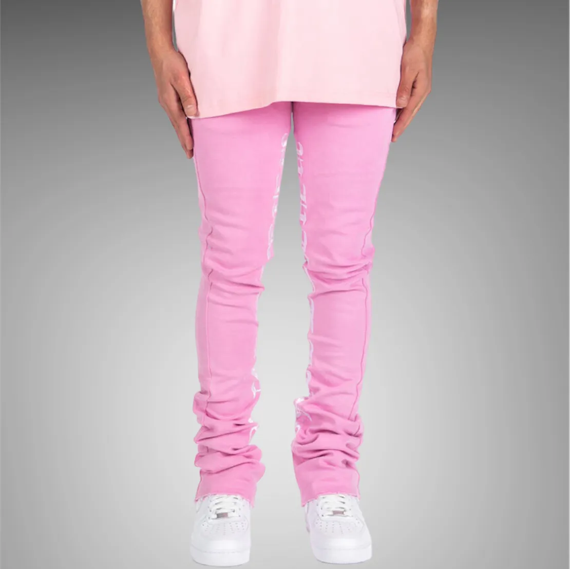 Pheelings Against All Odds Flare Stack Denim PH-SS23-54 Pink White