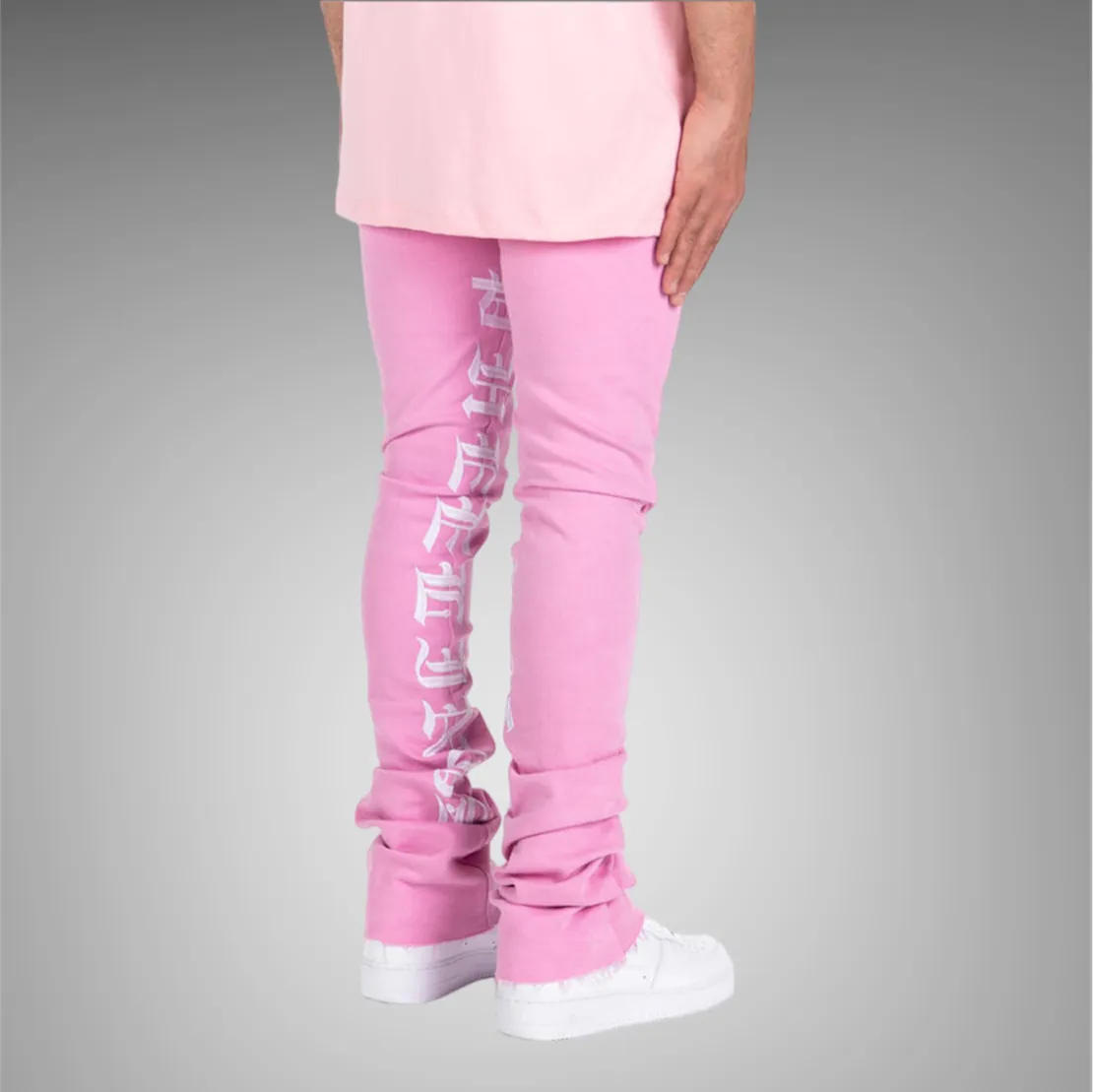 Pheelings Against All Odds Flare Stack Denim PH-SS23-54 Pink White